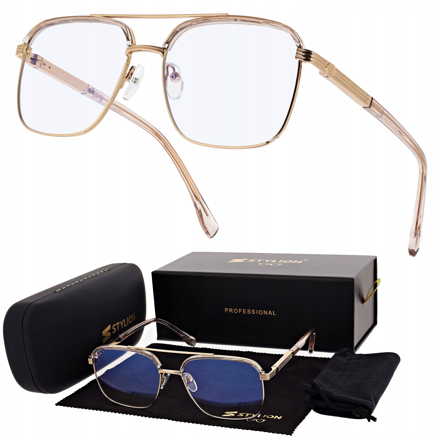 Pánské pilotní brýle Bez Dioptrií Pro Počítač Rámečky Premium s teleskopy