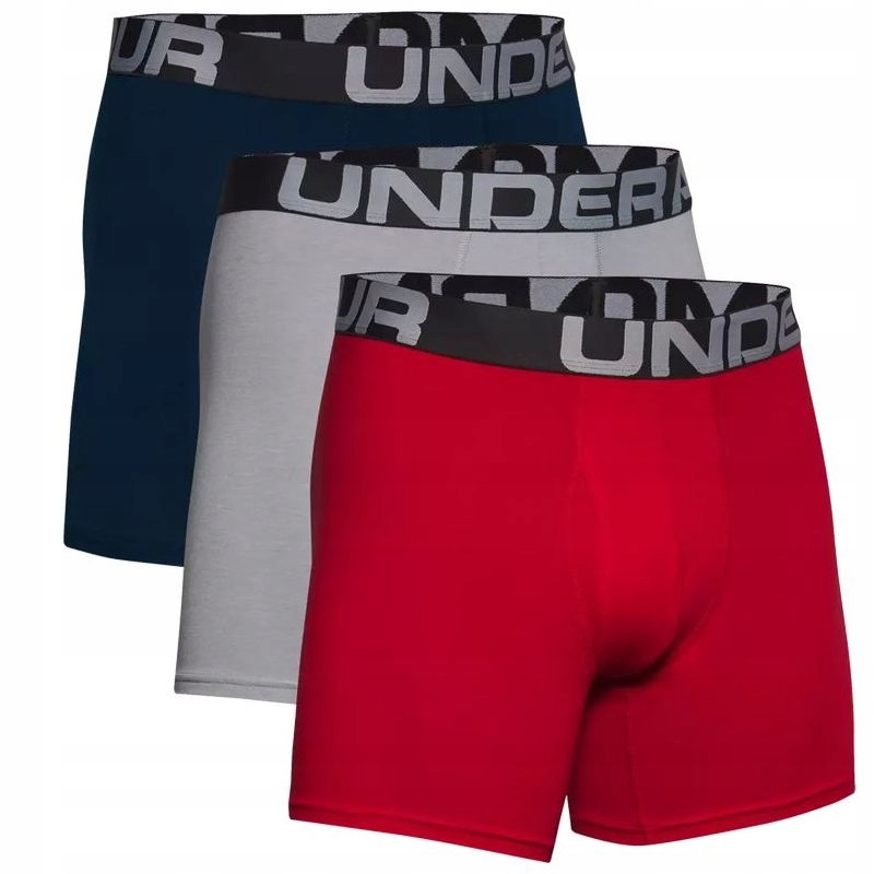 Boxerky Under Armour Charged Cotton 6IN 3 Pack Men 600 S