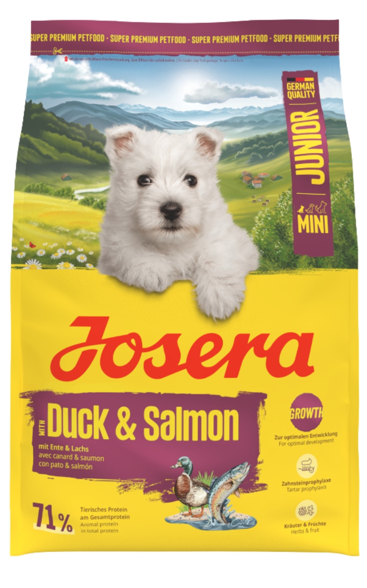 Levně Josera Junior Mini Suché krmivo pro štěňata 3 kg kachna losos