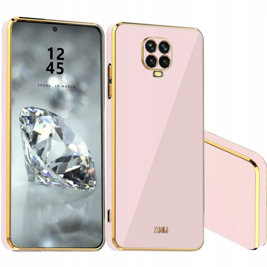 

Etui Glamour Shine Do Redmi Note 9S 9 Pro Szkło