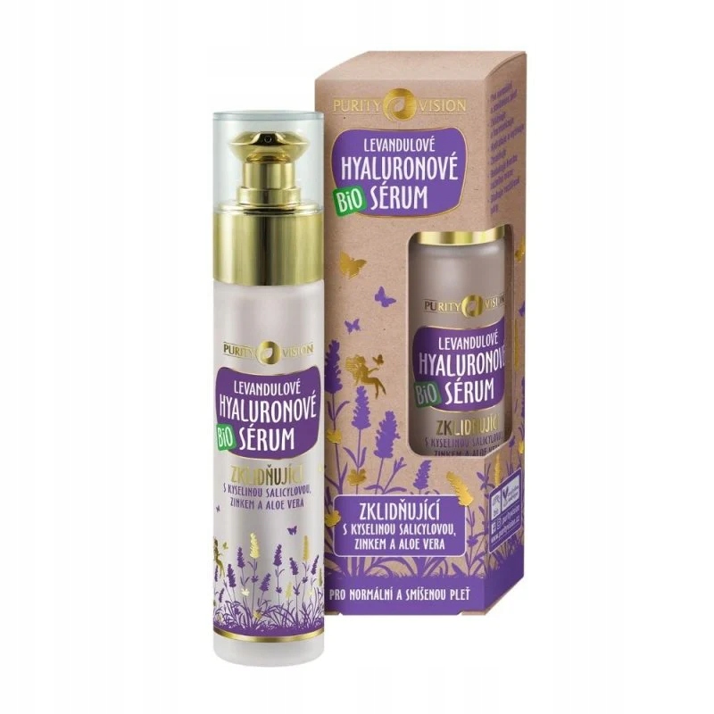Purity Vision Lavender Hyaluron Bio Serum 50 ml pro ženy Pleťové sérum