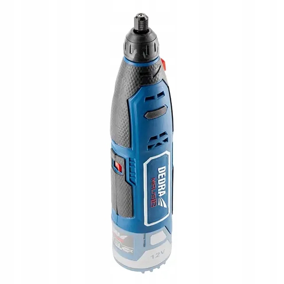 Dedra aku mini bruska 12V, 5000-25000 ot./min., příslušenství 47ks, bez bat