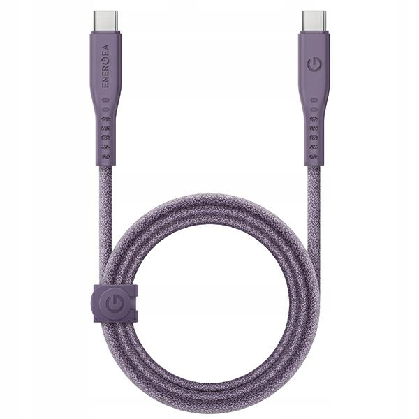 Silný kabel Energea Rychlé nabíjení Usb-c – Usb-c 1.5 m fialový/fialový