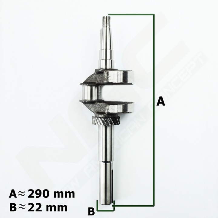 Kľukový Hriadeľ LS56-196-JR LS56-196-HSFD-G, Nac