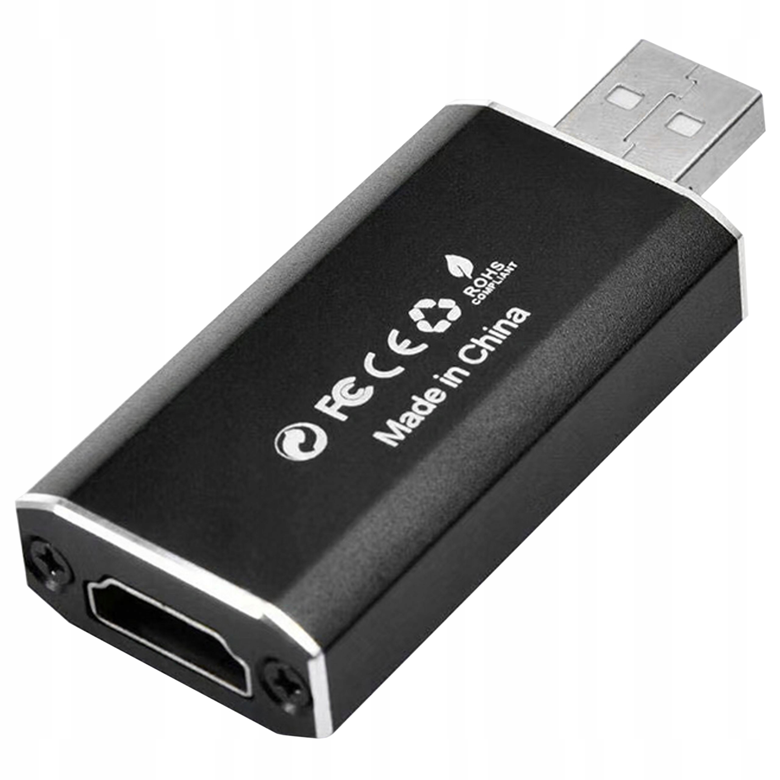 KARTA PRZECHWYTYWANIA WIDEO HDMI GRABBER DO USB 4K Model WW411023