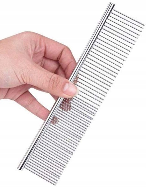 

Duży grzebień metalowy dla psa kota 18,5cm
