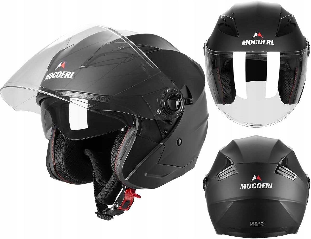 MOCOERL Męski damski kask motocyklowy s55-56 Rozmiar S