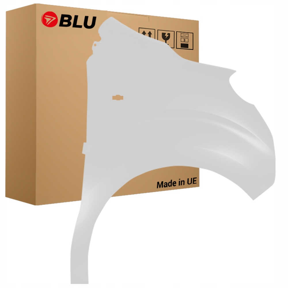 Blu Blatník Citroen Jumpy III 3 Ewp pravý bílý 2016- přední PolarWhite