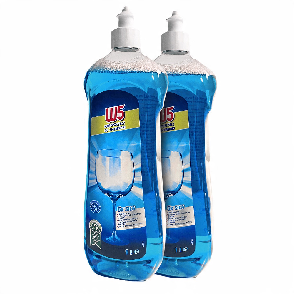 

2X Płyn Nabłyszczający Zmywarek W5 Nabłyszczacz 2L