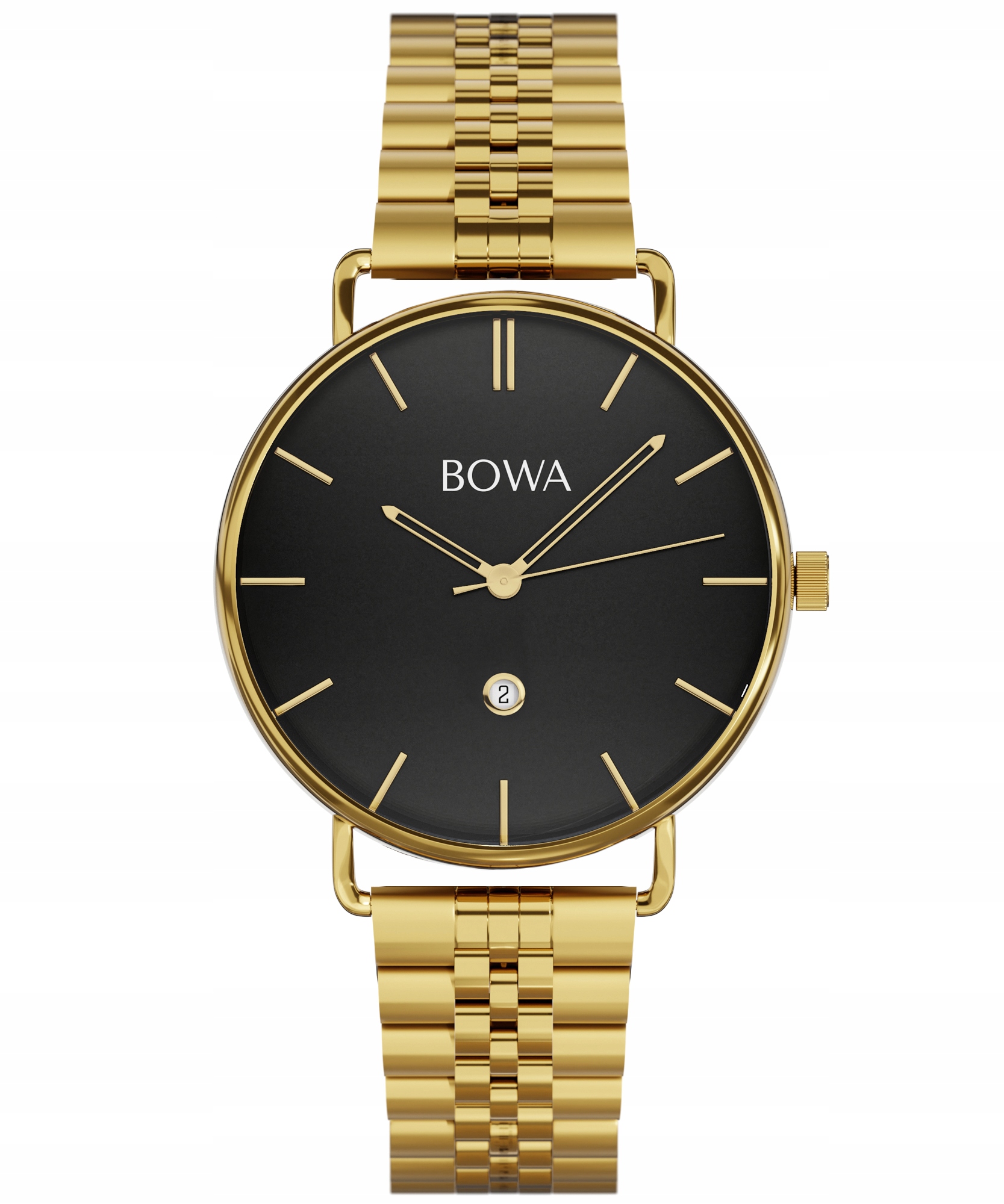 Dámské hodinky Bowa Milan Black Gold Steel 34