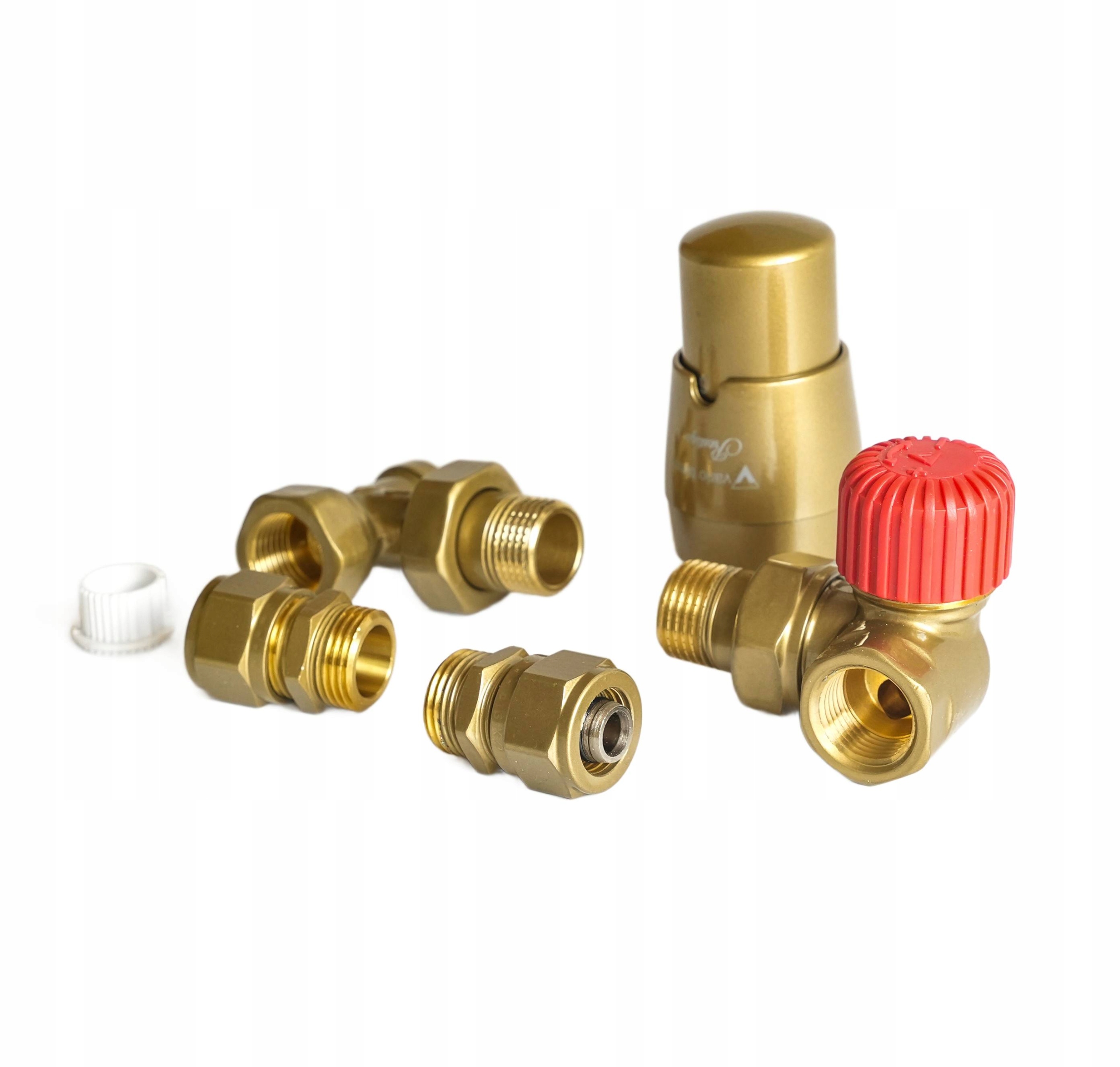 Uhlovo Axiálny Termostatický Ventil Vario Term Starožitný, Svetlý