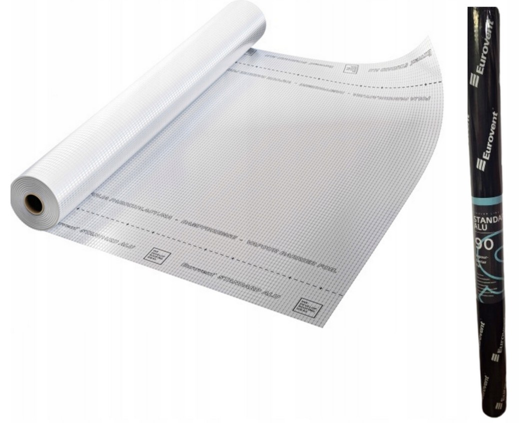 Fólie Paroizolační Aluminiová Paroizolace Eurovent Alu 90 g 37,5 m²