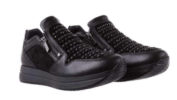 PÓŁBUTY SPORTOWE IGI&CO NAPPA SOFT/NERO r.39