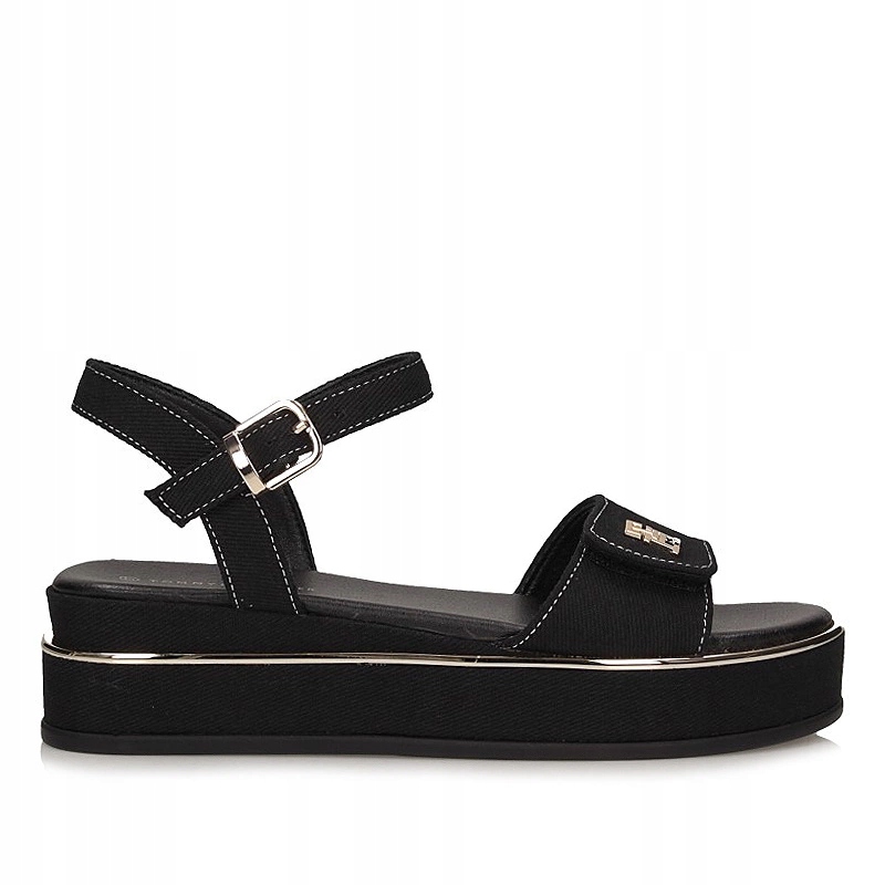 Originální dámské sandály Tommy Hilfiger T3A2-33788-1828999 Black