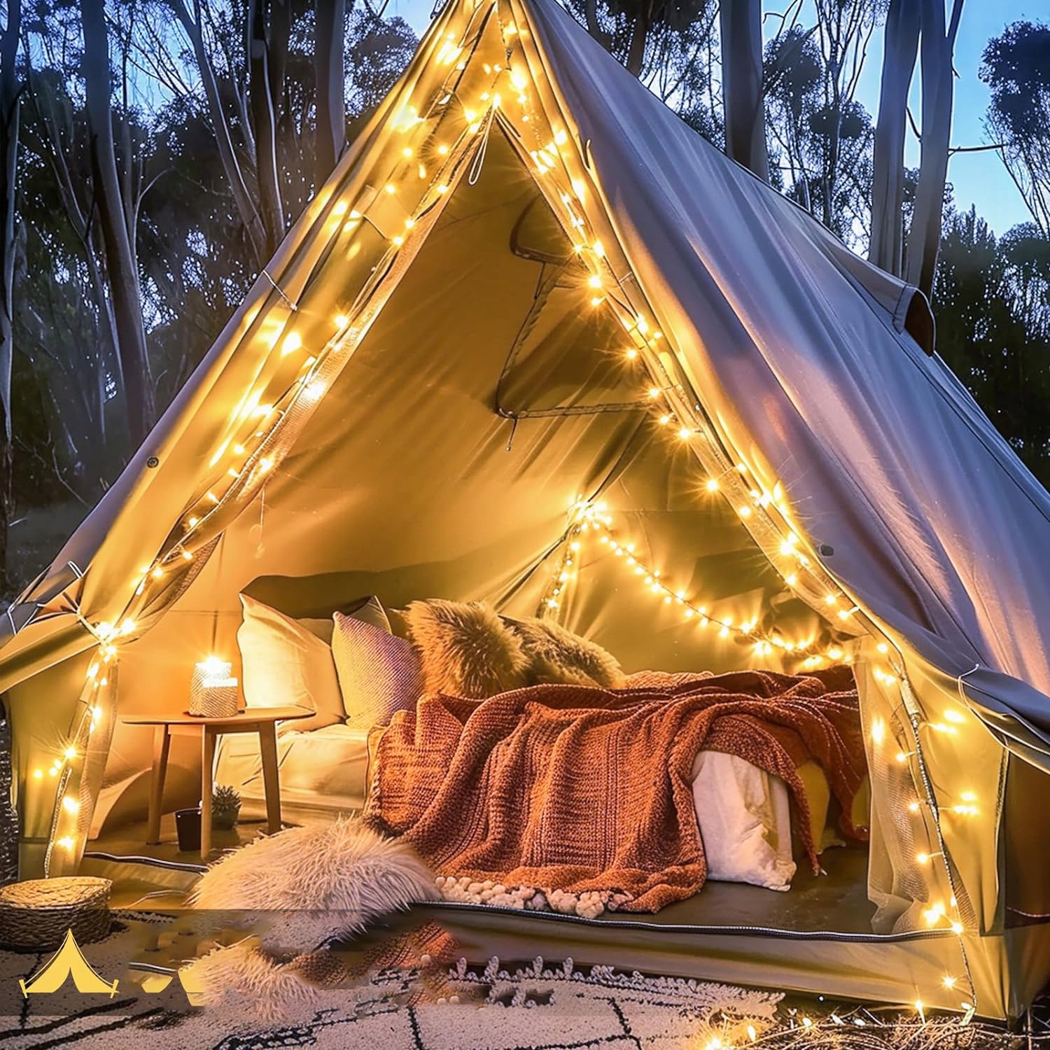 GIRLANDA LAMPKI OGRODOWA LED łańcuch 50M 500LED NA BALKON DŁUGA ŚWIETLNA Marka bez marki