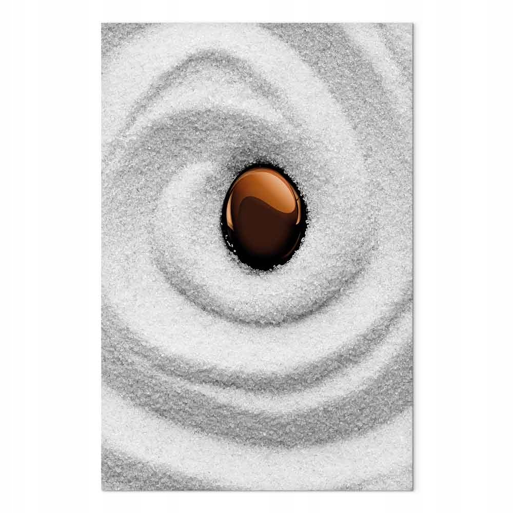 Obraz na plátně canvas Japandi Zenová zahrada Karesansui Pohyb Energie 40x60 cm