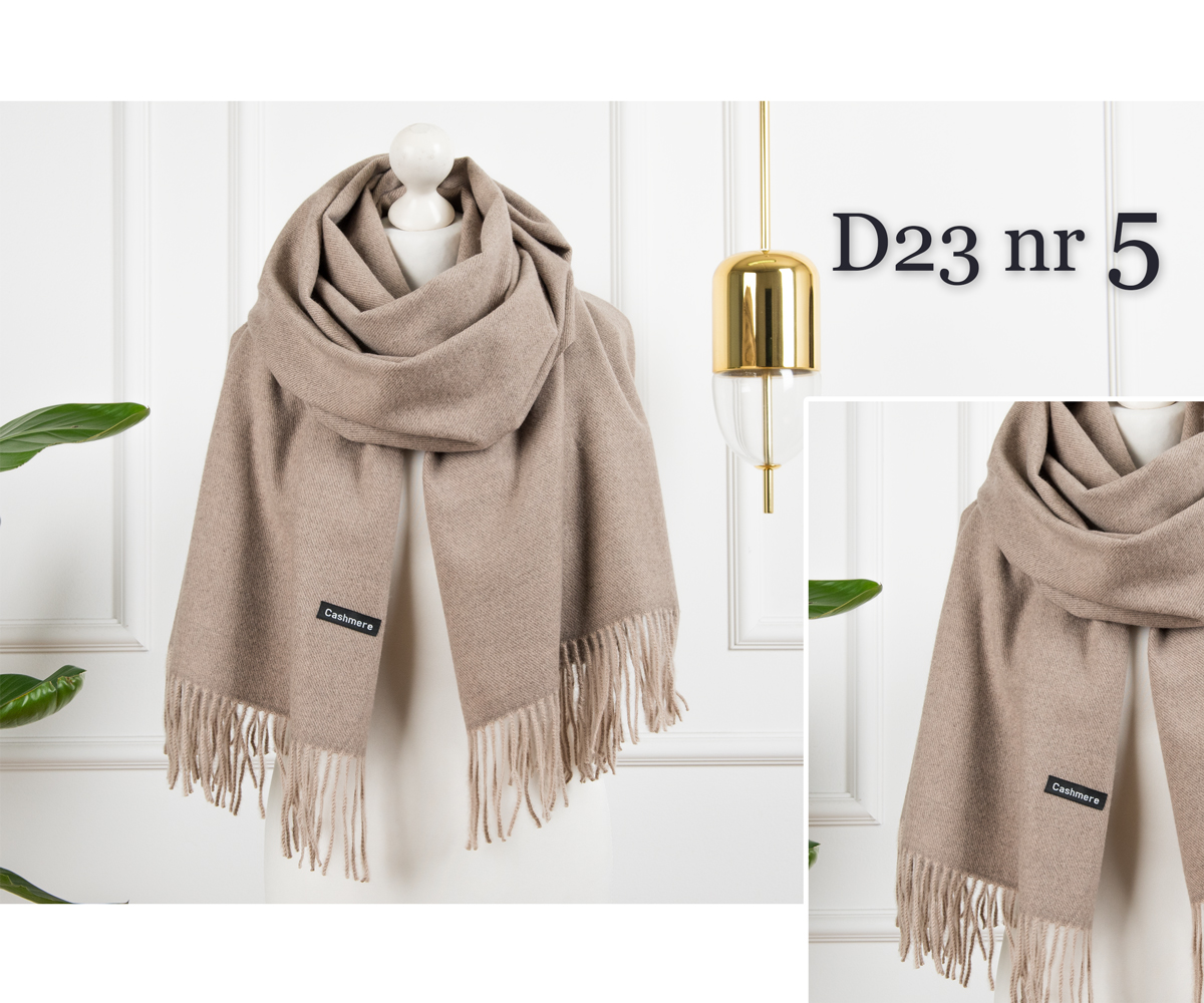 KASZMIROWY MODNY SZALIK CZEKOLADOWY BRĄZ ELEGANCKI CIEPŁY SZAL Rodzaj szal