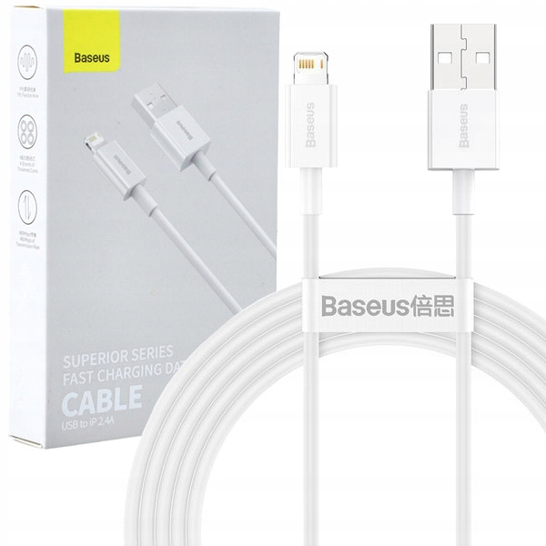 

Kabel Baseus Superior, Usb-a Lightning, 2,4A, 2m