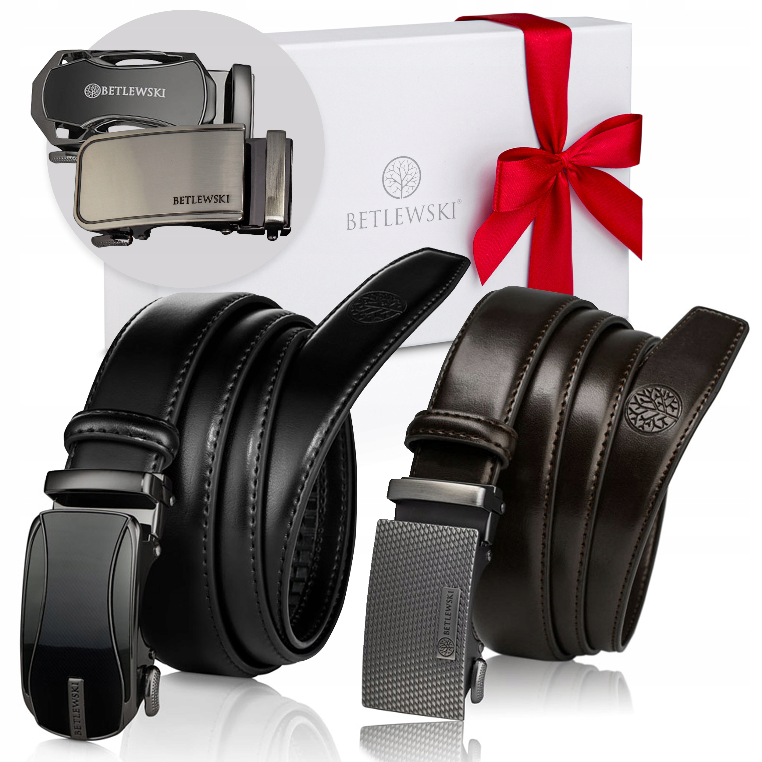 

Betlewski Paski skórzane męskie klamry na prezent