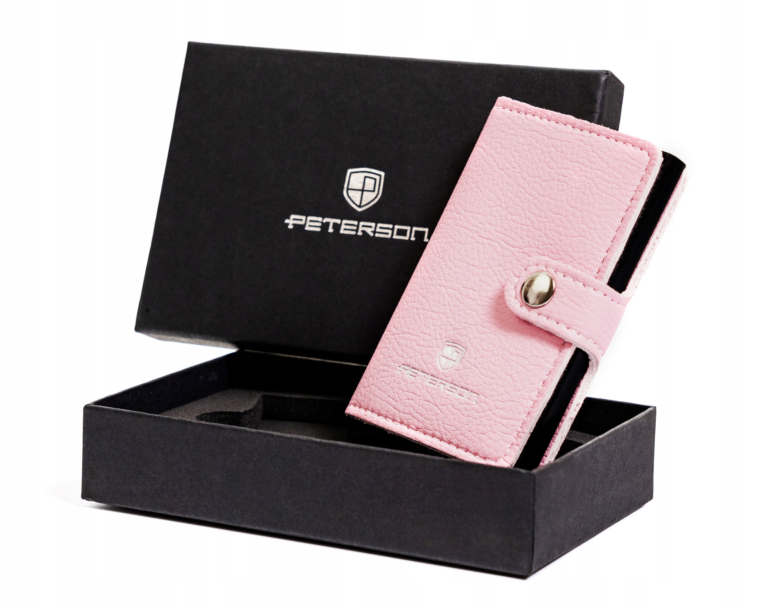 

Peterson portfel skórzany card holder Stop Rfid