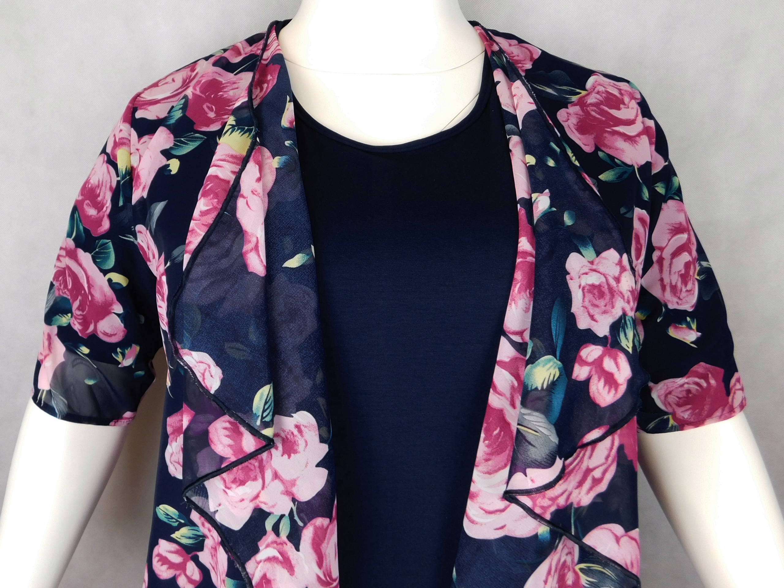 Sukienka elegancka wizytowa z narzutką 2XL - 48/50 Rozmiar 50