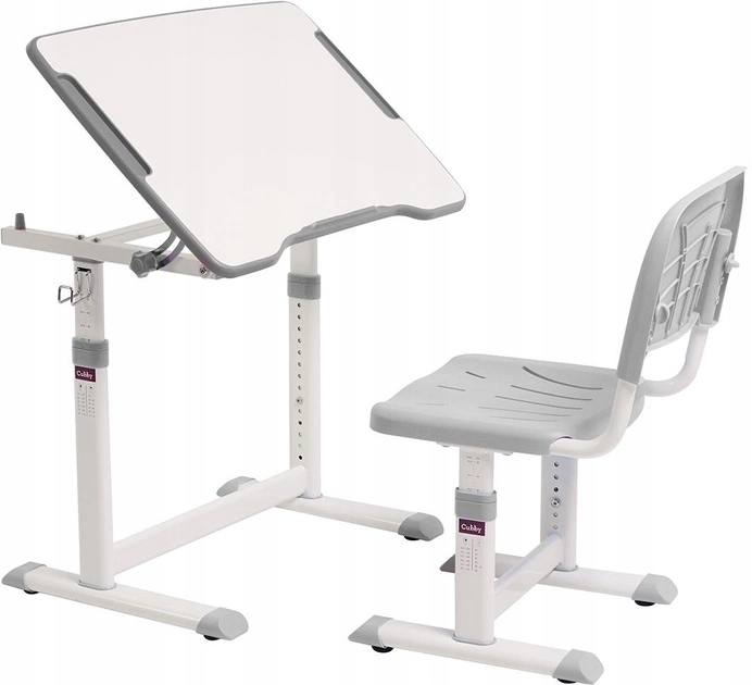 Cubby Olea Grey regulowany zestaw biurko+krzesełko