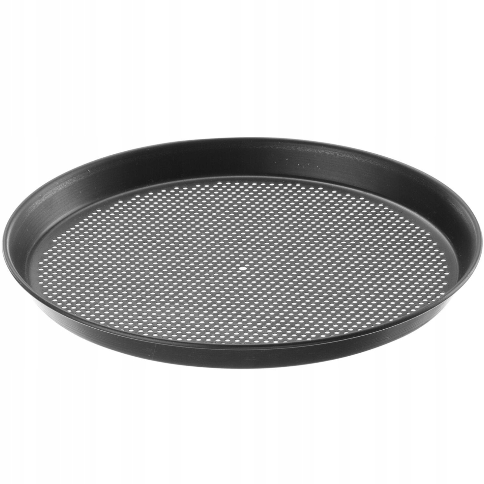 Plechová forma na pečení pizzy kulatá, perforovaná, průměr 340 mm Hendi 616932