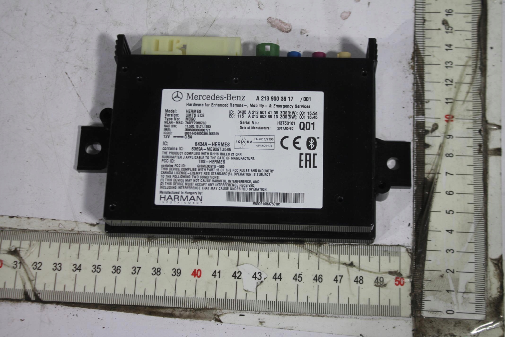 module TELEMATIC A2139003617 E-KLASA W213 16