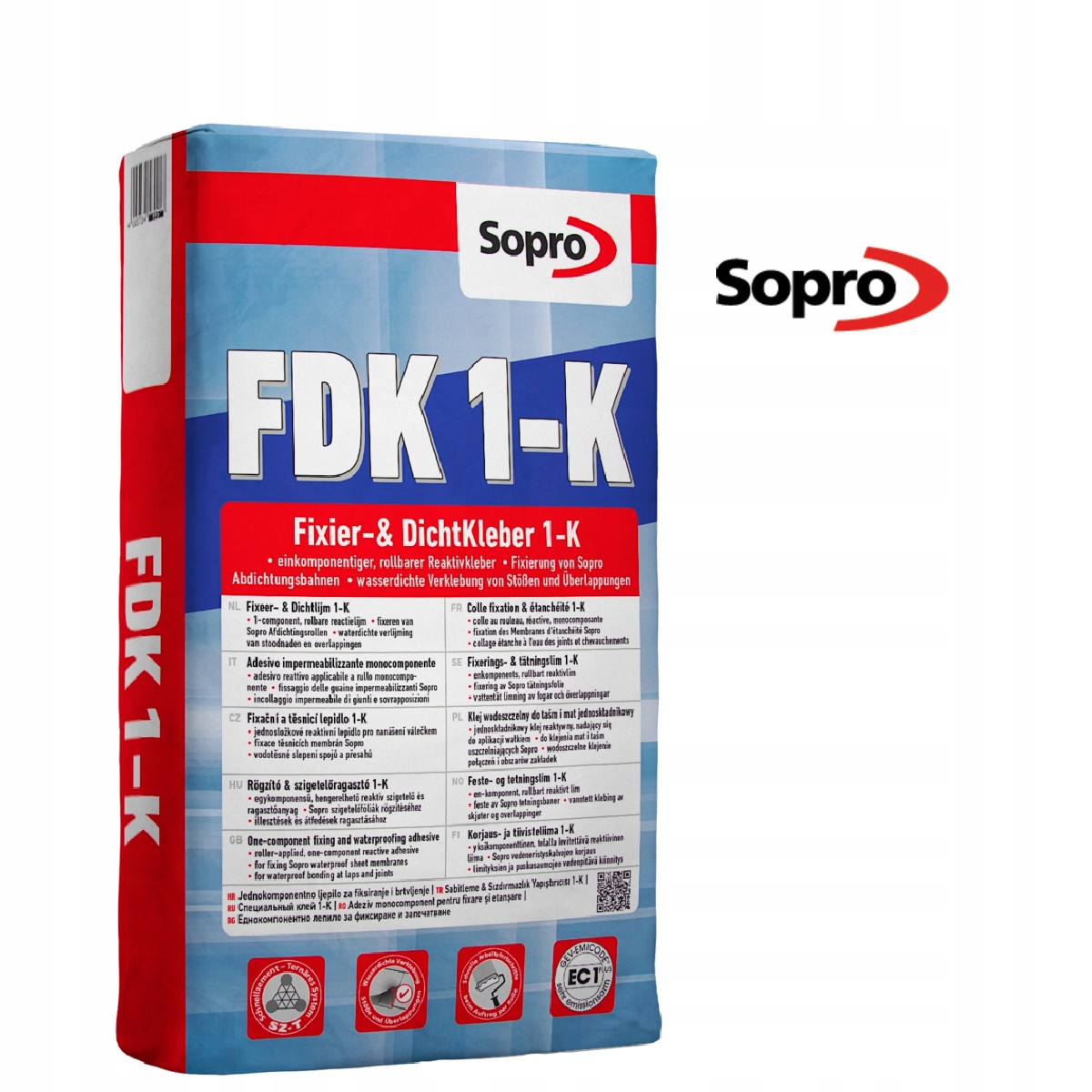 Sopro Fdk 1K 1180 5kg Klej wodoszczelny do taśm i mat , jednoskładnikowy