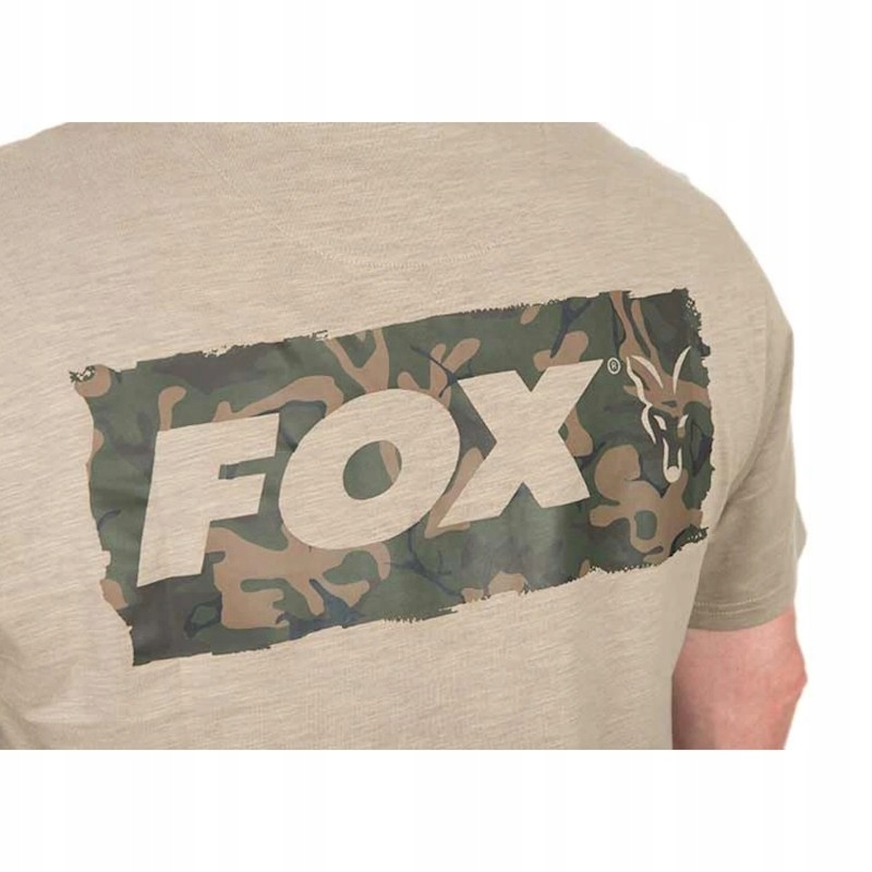 Koszulka Limitowana Fox LTD LW Khaki Large Print T-Shirt S Dla Karpiarza Rozmiar S