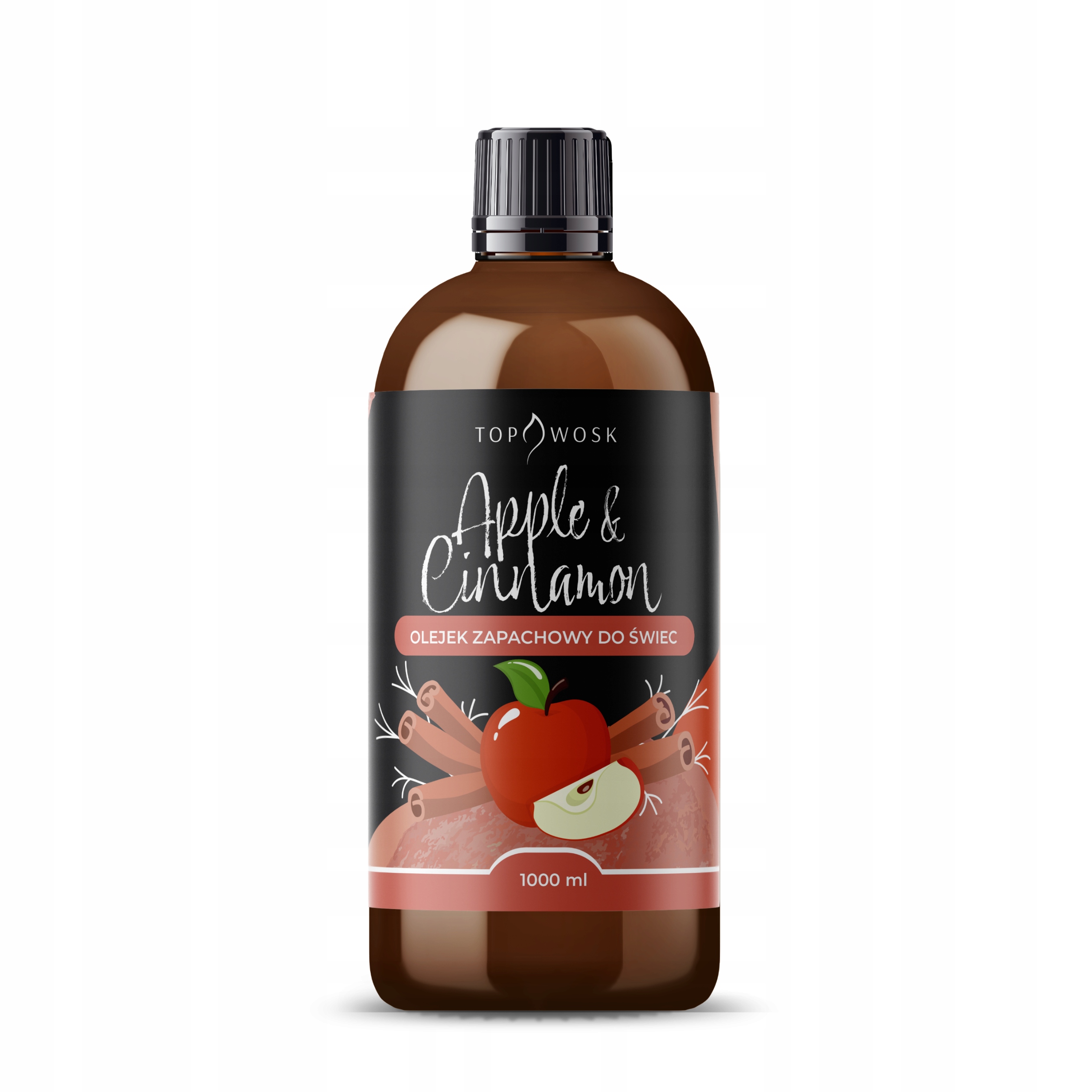 Vôňa do sviečok, vosku, parafínu vonný olej Jablko A Škorica 1000 ml