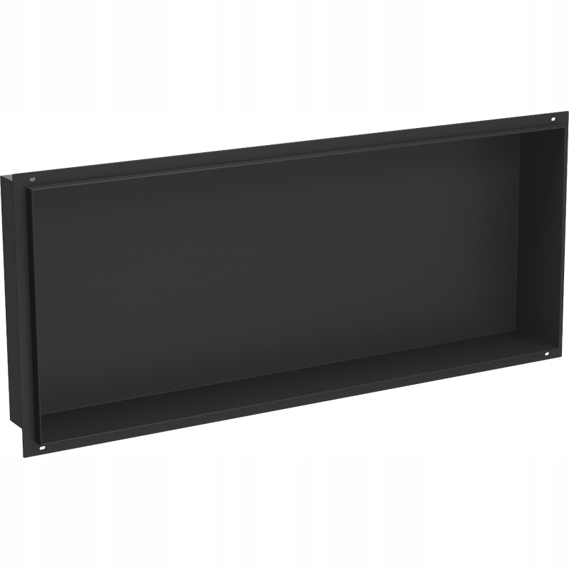 Mexen X-Wall-NR zapustená polica bez obruby 75 x 30 cm, Čierna