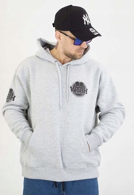 Mikina Wsrh S Kapucí Sleeve Logo šedá