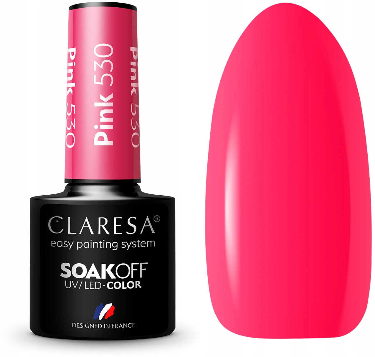 

Claresa lakier hybrydowy 530 śliczny neonowy róż