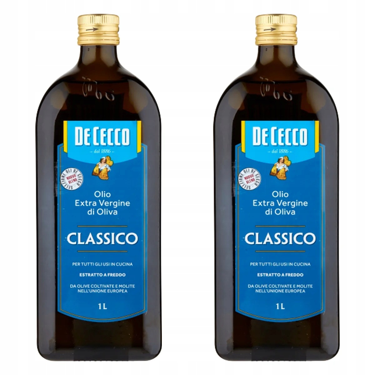 Oliwa Extra Vergina d'Oliva Classico De Cecco do sałatek 1 l do doprawiania