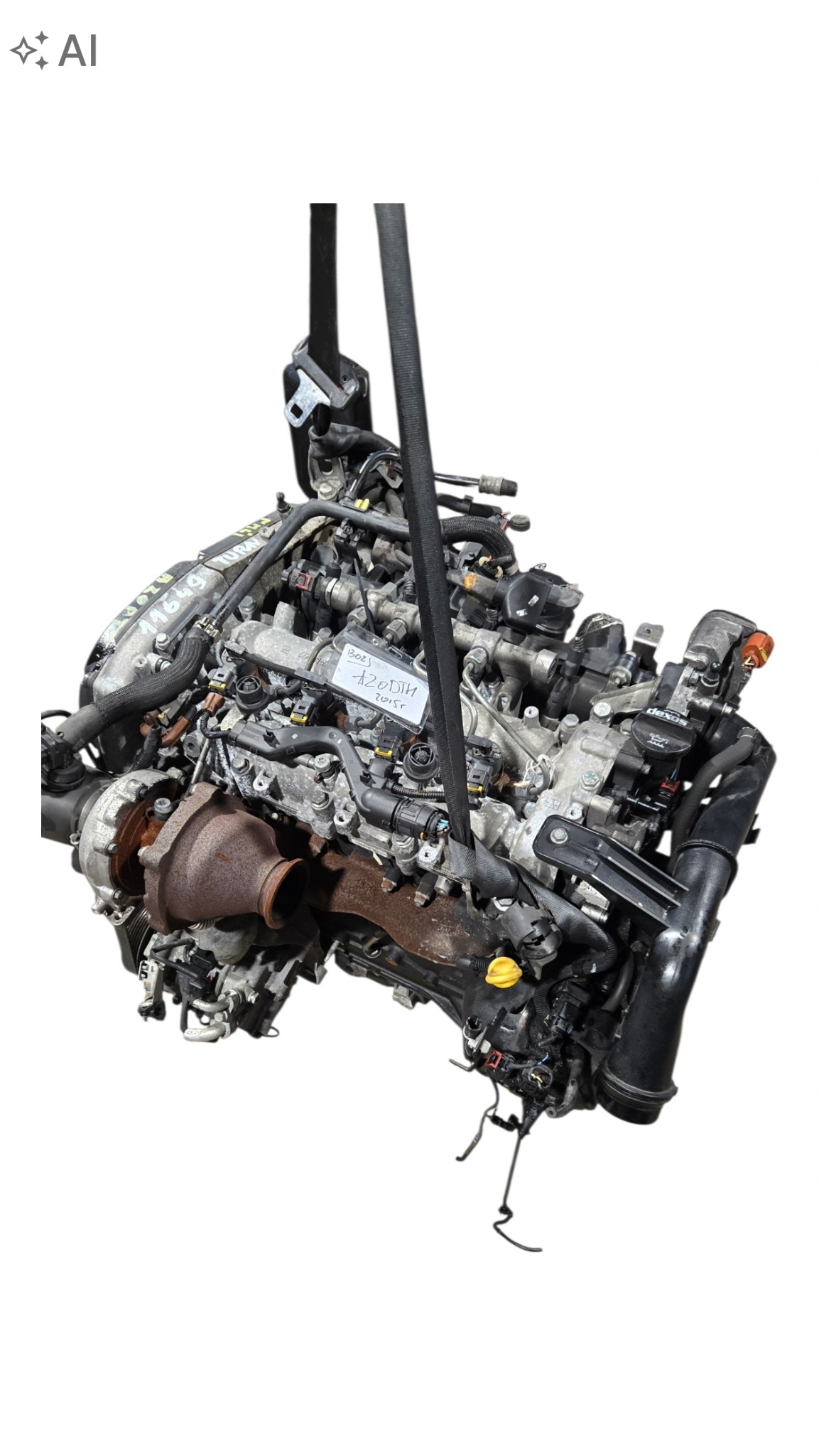 engine complete A20DTH OPEL INSIGNIA A demontaz 98TYS 163KM 2015r