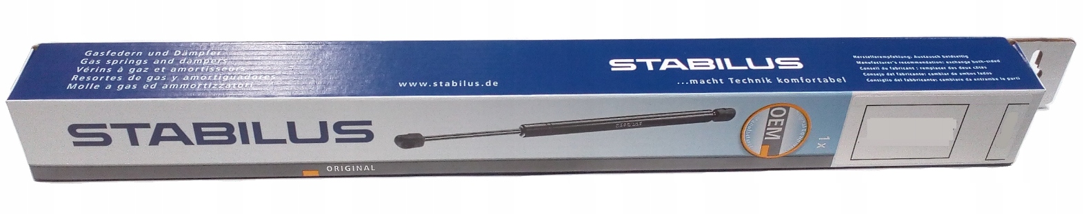 SIŁOWNIK ELEKTRYCZNY POKRYWY BAGAŻNIKA B STA550680 STABILUS