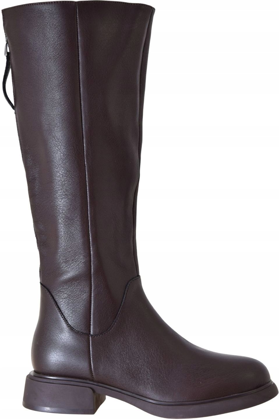 Dámské kožené kozačky hnědé kozačky D&a S.barski JC62-1036 VEL.39