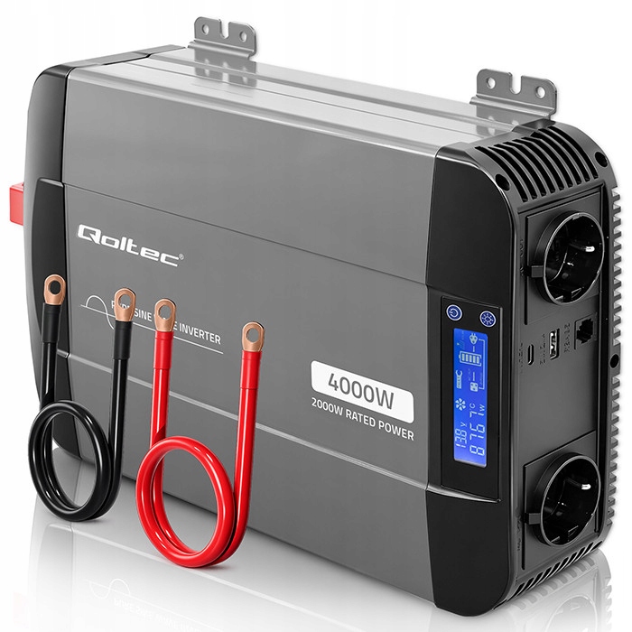 Menič napätia 12V na 230V 2000W Usb-c Ms Wave LiFePO4 Agm Gel