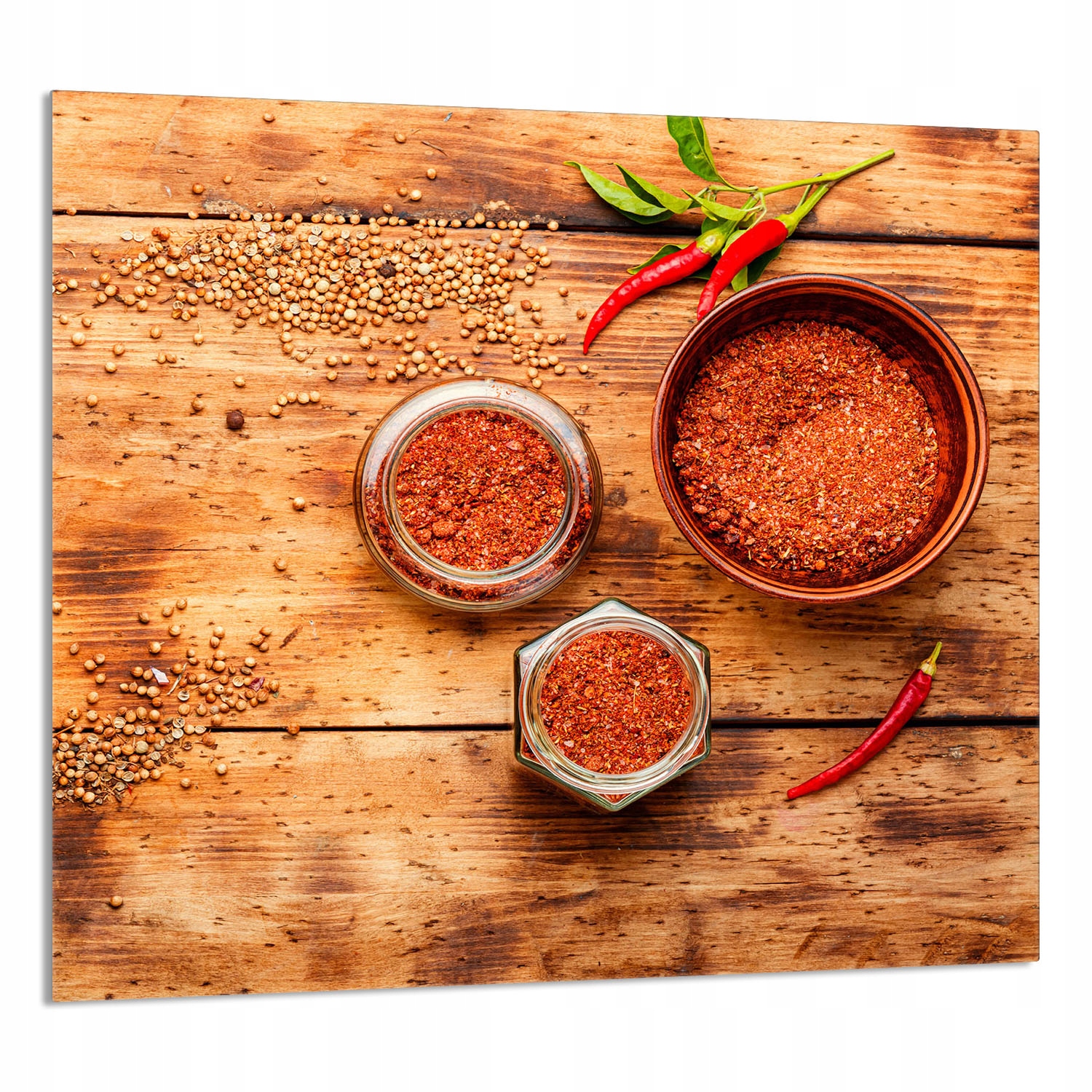 Skleněný Panel Do Kuchyně 65x60 Chilli Tvrzené Sklo