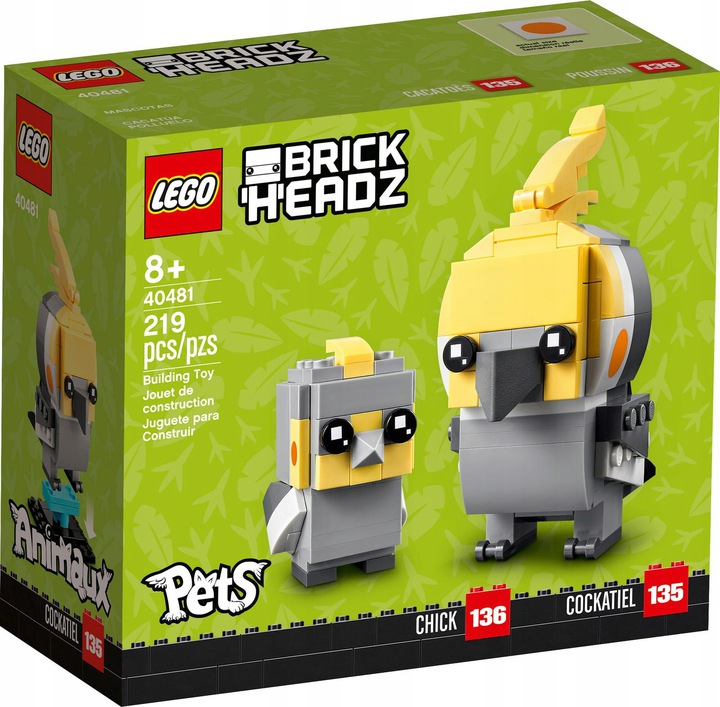 

Lego Brickheadz 40481 Pets Kakadu Nowa