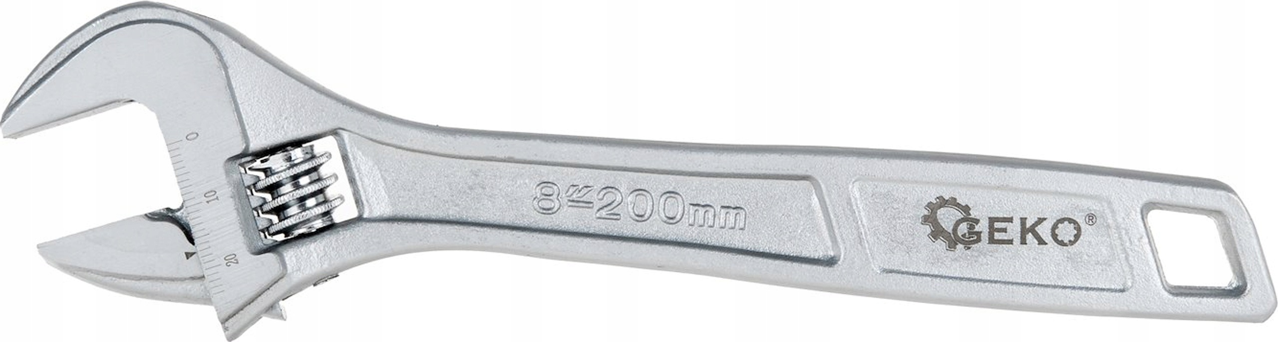 Geko Klucz nastawny szwed 8" 200mm 26mm Crv Profi G10217