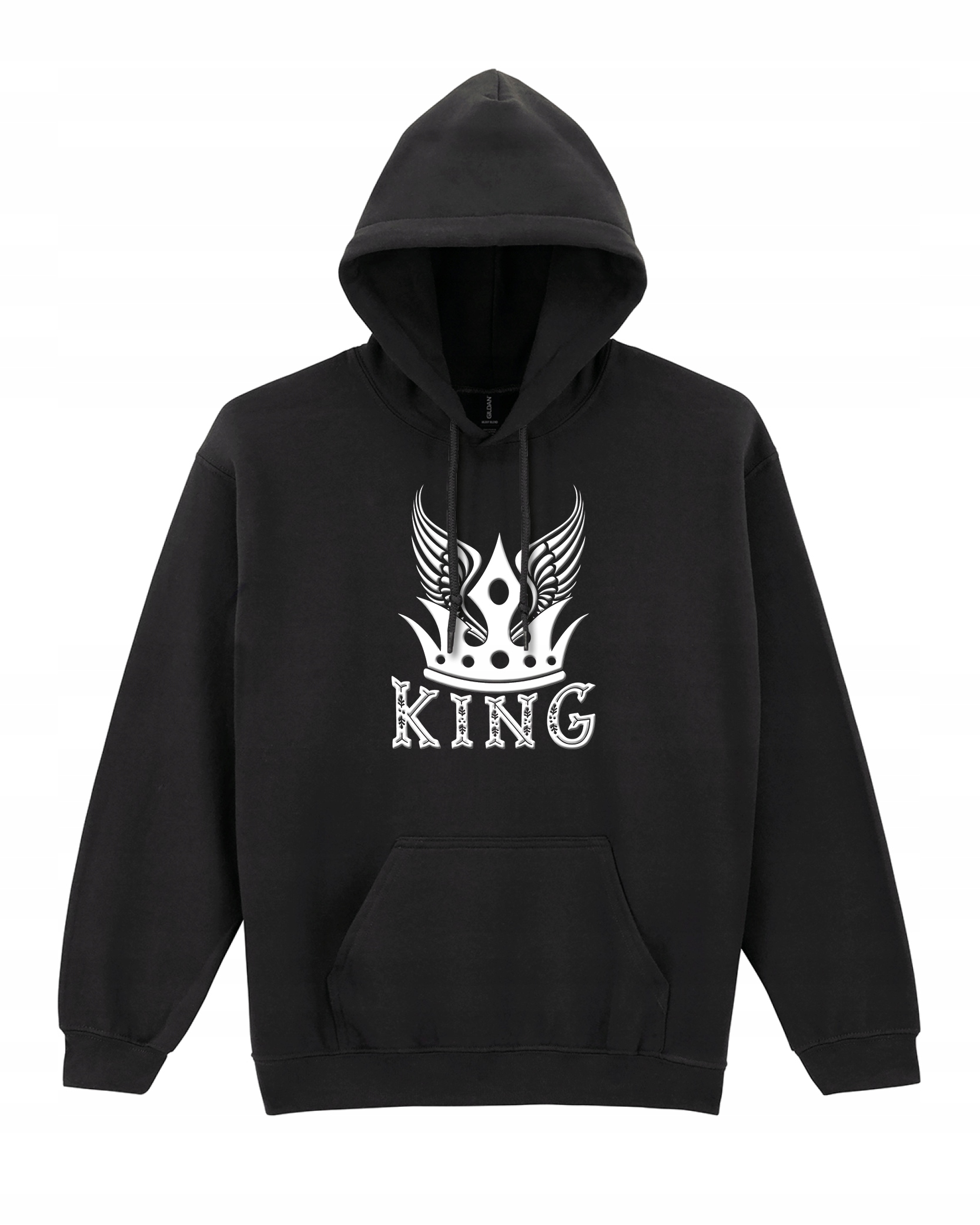 Pánská mikina King pro pár, manžela, přítele jako Dárek černá XL