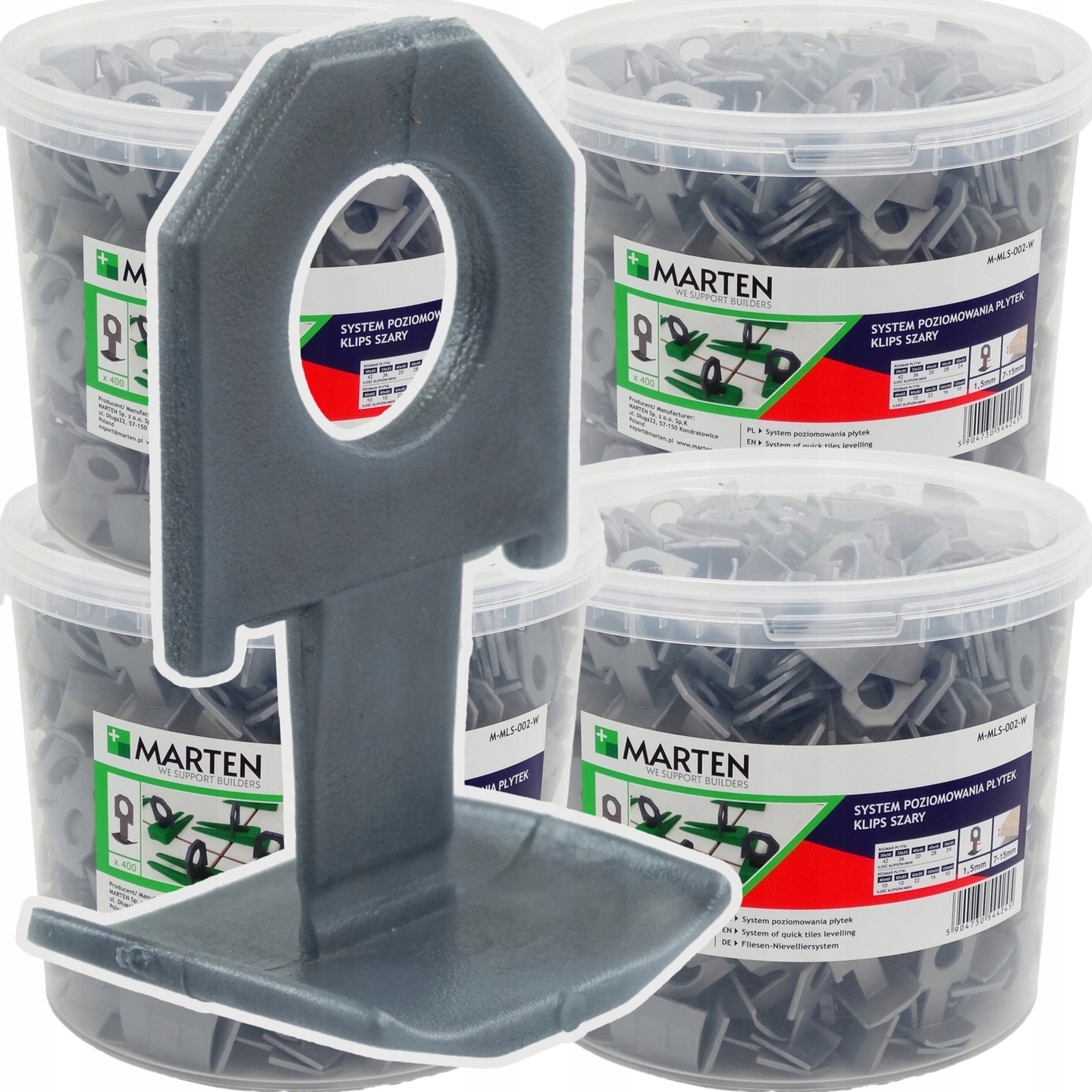 Systém na vyrovnávanie dlaždíc Marten Clips 2000 kusov