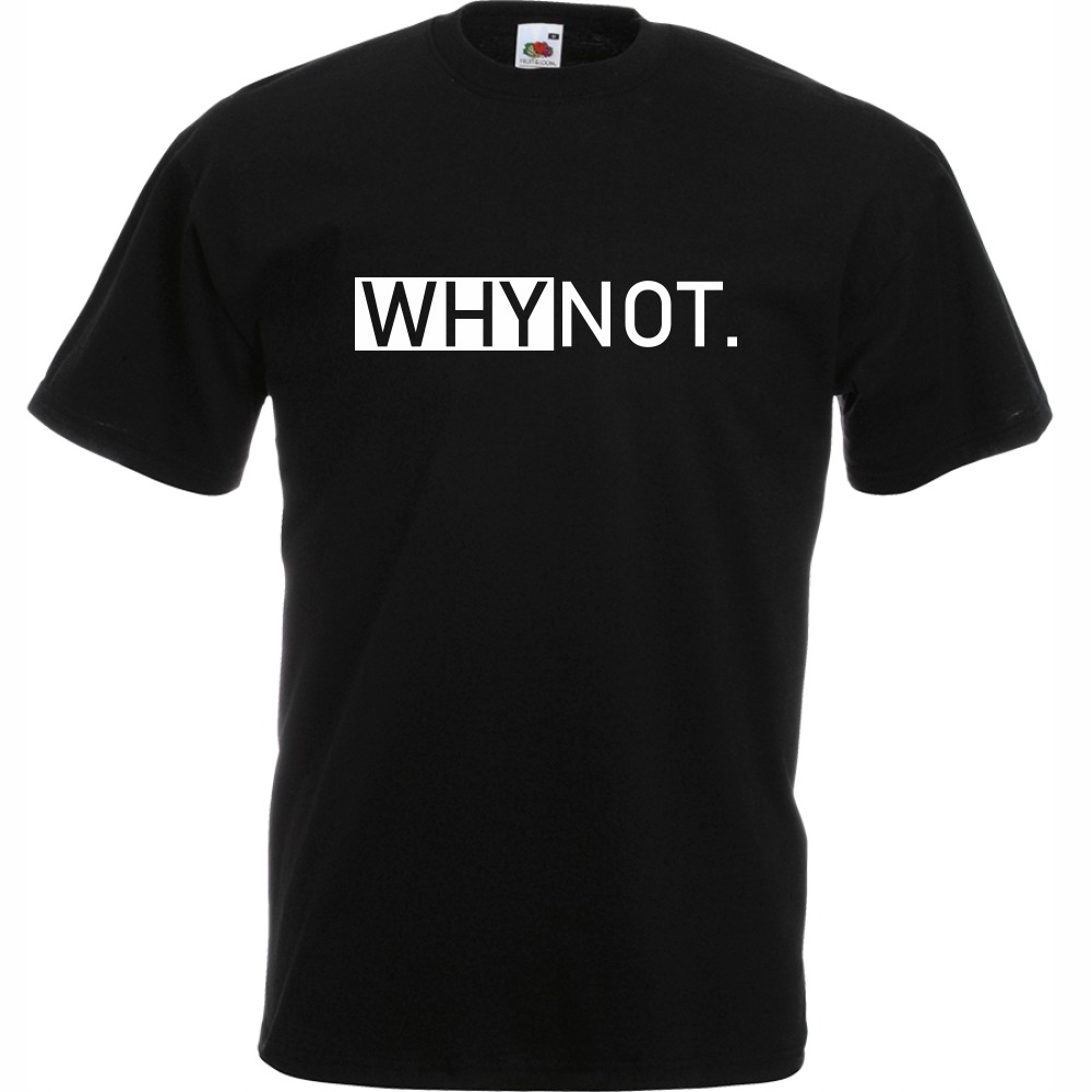 

Koszulka napis why not XL czarna