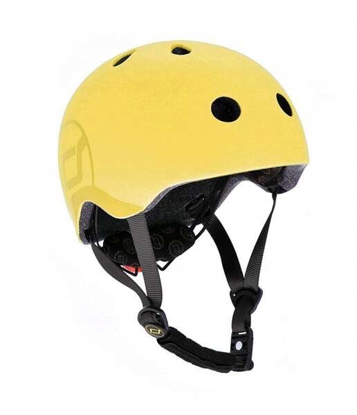 Scoot and Ride Kask S-m dla dzieci 3+ Regulowany magnetyczne Zapięcie Lemon
