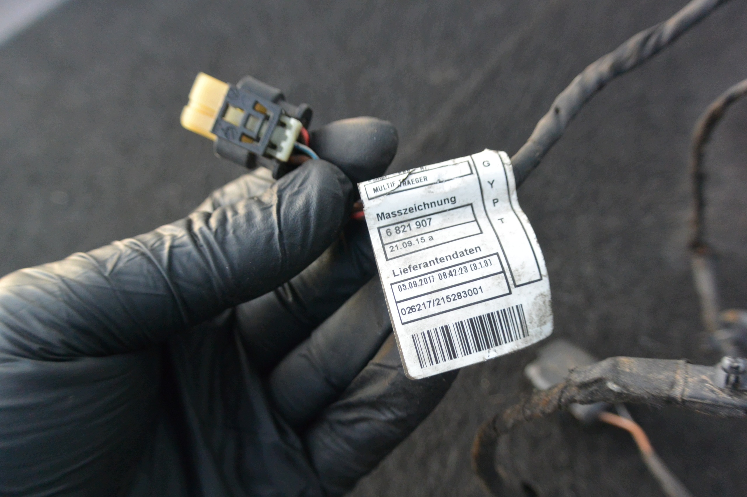 BMW F30 330E bundle wiring electrical HYBRYDY 6821907