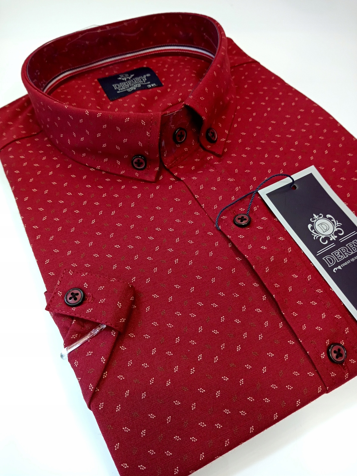 Derby pánská košile s krátkým rukávem bavlna regular vel. 3XL 47/48 DRB-2510