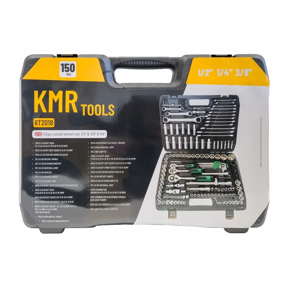 Zestaw narzędzi KMR19 - duży zestaw 150 elementów Marka Kamar