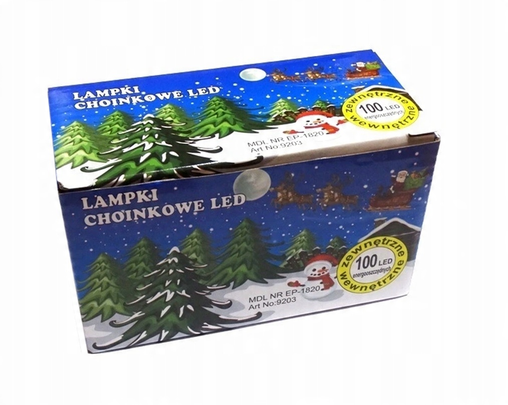 

Lampki Choinkowe Święta 100 Led+flash Niebieskie